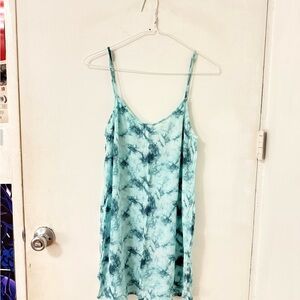 PINK Victoria's Secret Aqua Tie-Dye Mini Dress